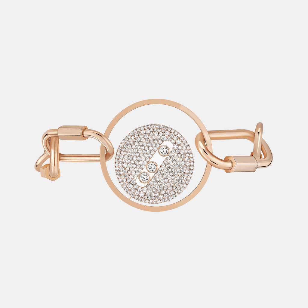 Bracelet Lucky Move Or rose Diamant 1.59ct