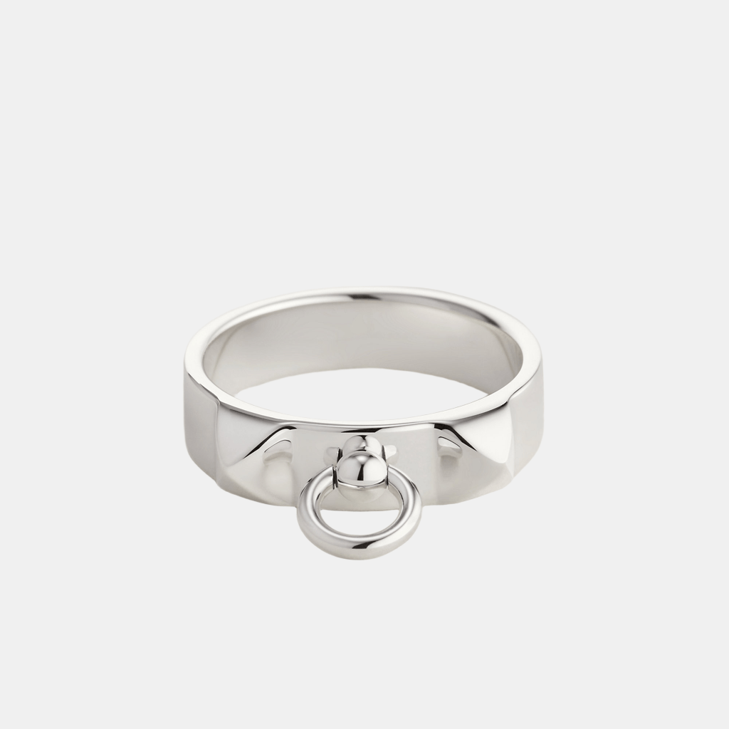 Bague Collier de Chien Petit modèle Argent