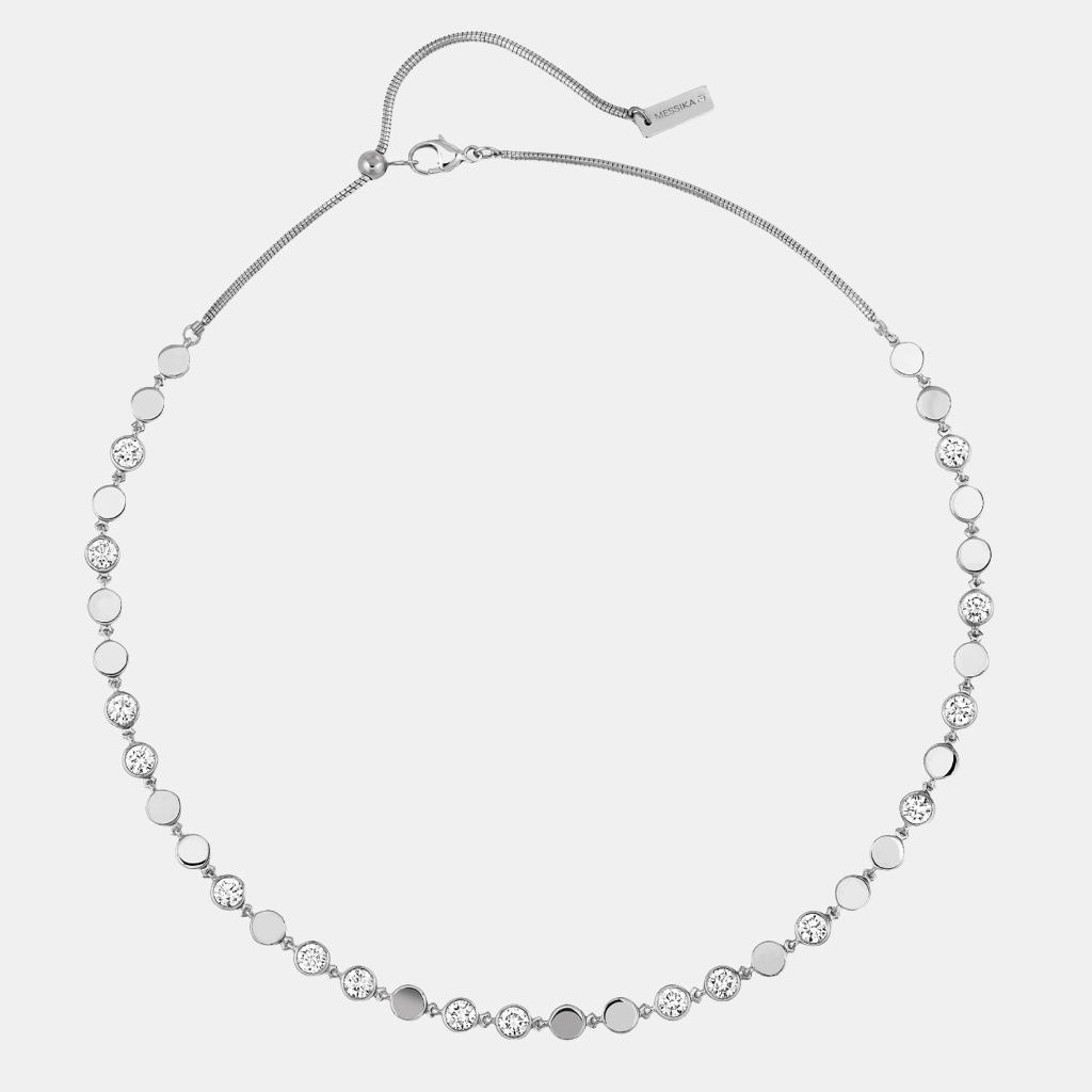 Collier D-Vibes MM Or blanc Diamant 2.8ct