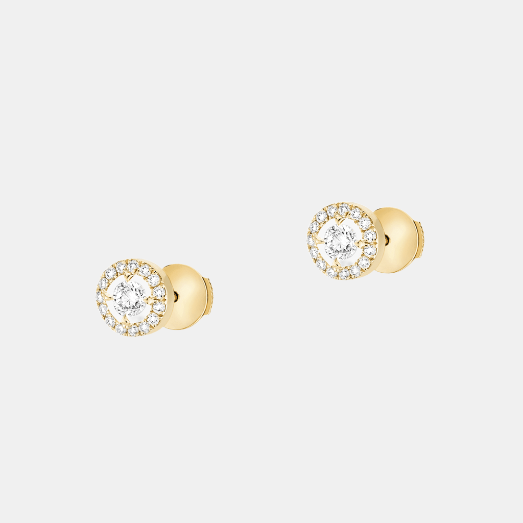 Boucles d'oreilles Joy Rond Or jaune Diamant 0.1ct
