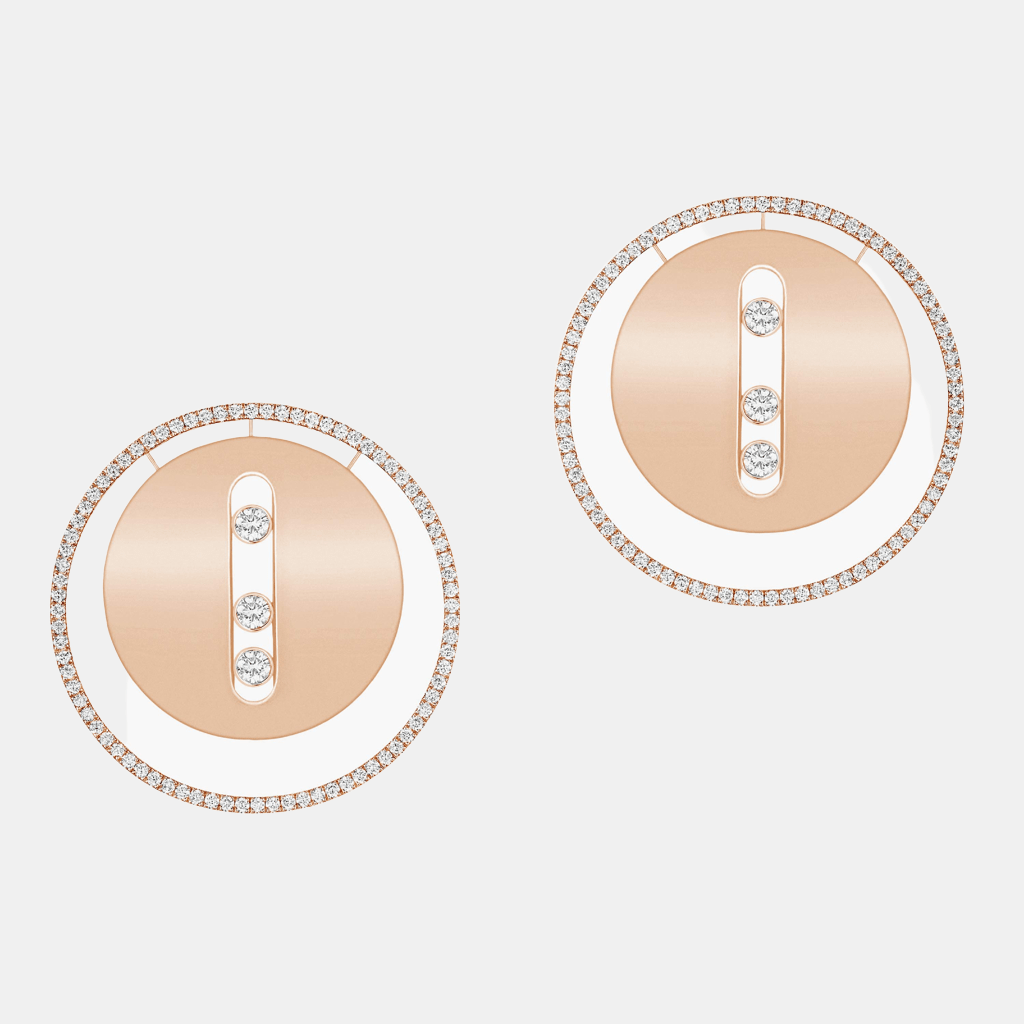 Boucles d'oreilles Lucky Move Or rose Diamant 1.76ct