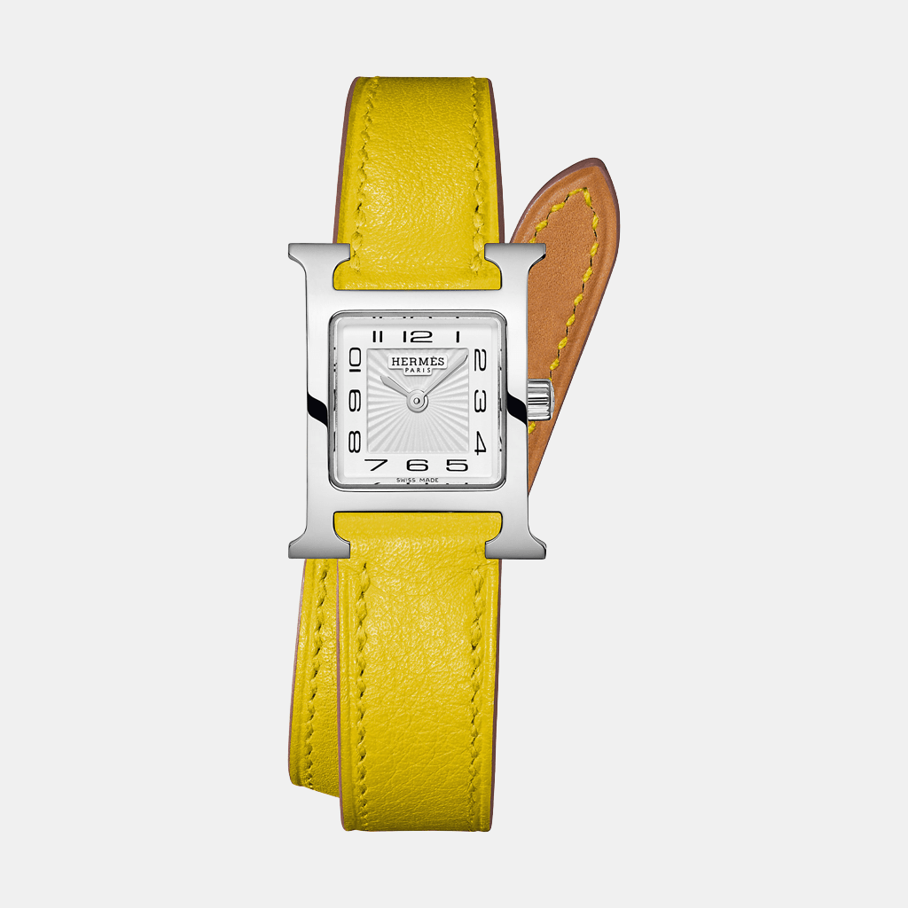 Montre Heure H Mini modèle, 21 mm Quartz Acier  