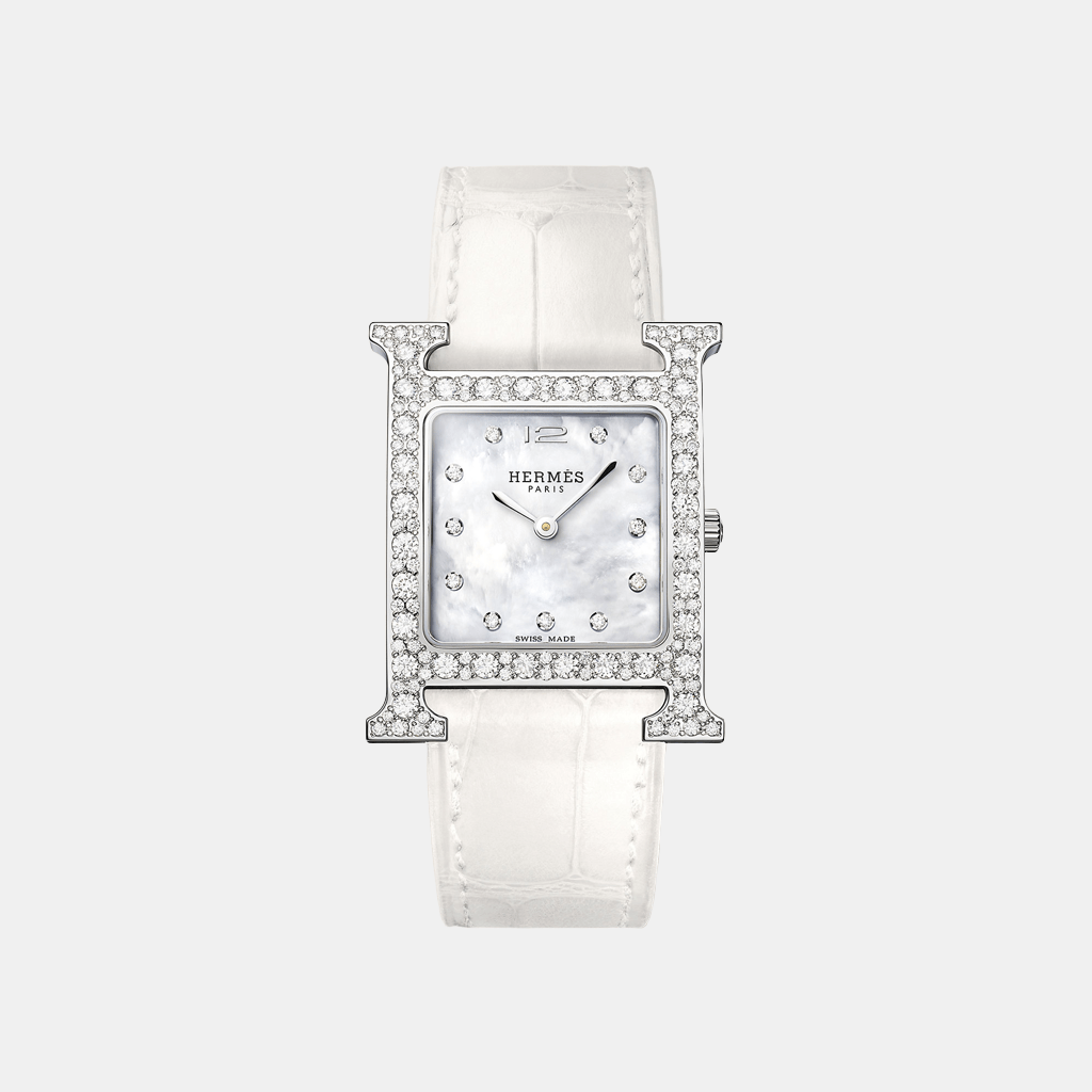 Montre Heure H Moyen modèle, 30 mm Quartz Acier  