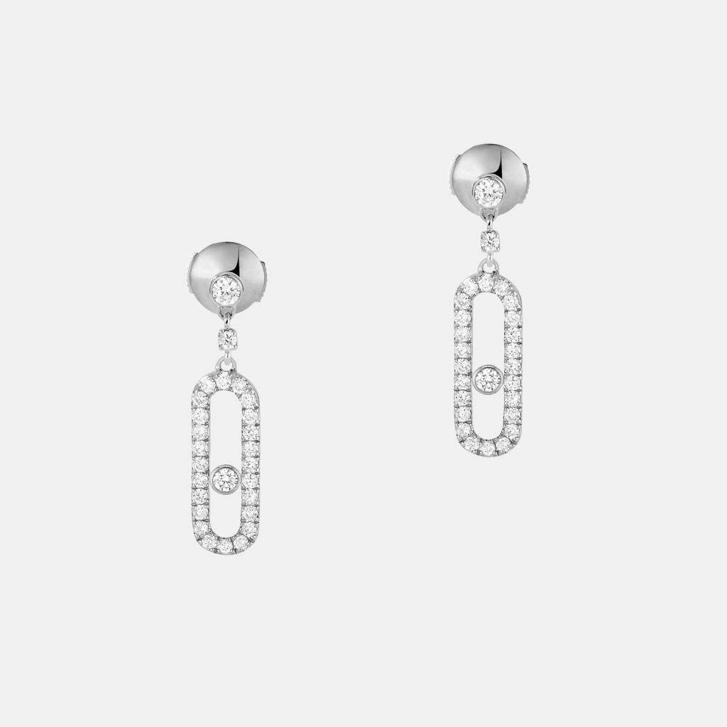 Boucles d'oreilles Move Uno Or blanc Diamant 0.4ct