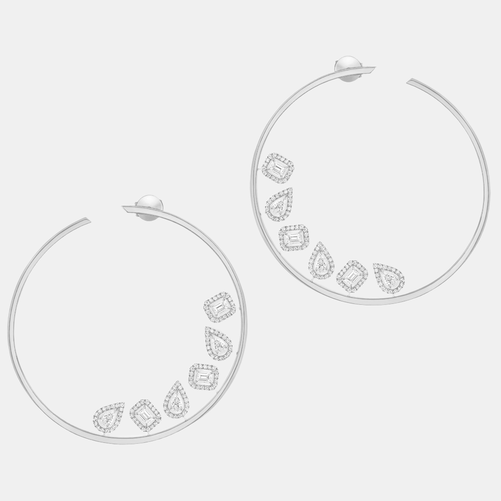 Boucles d'oreilles My Twin Or blanc Diamant 1.93ct