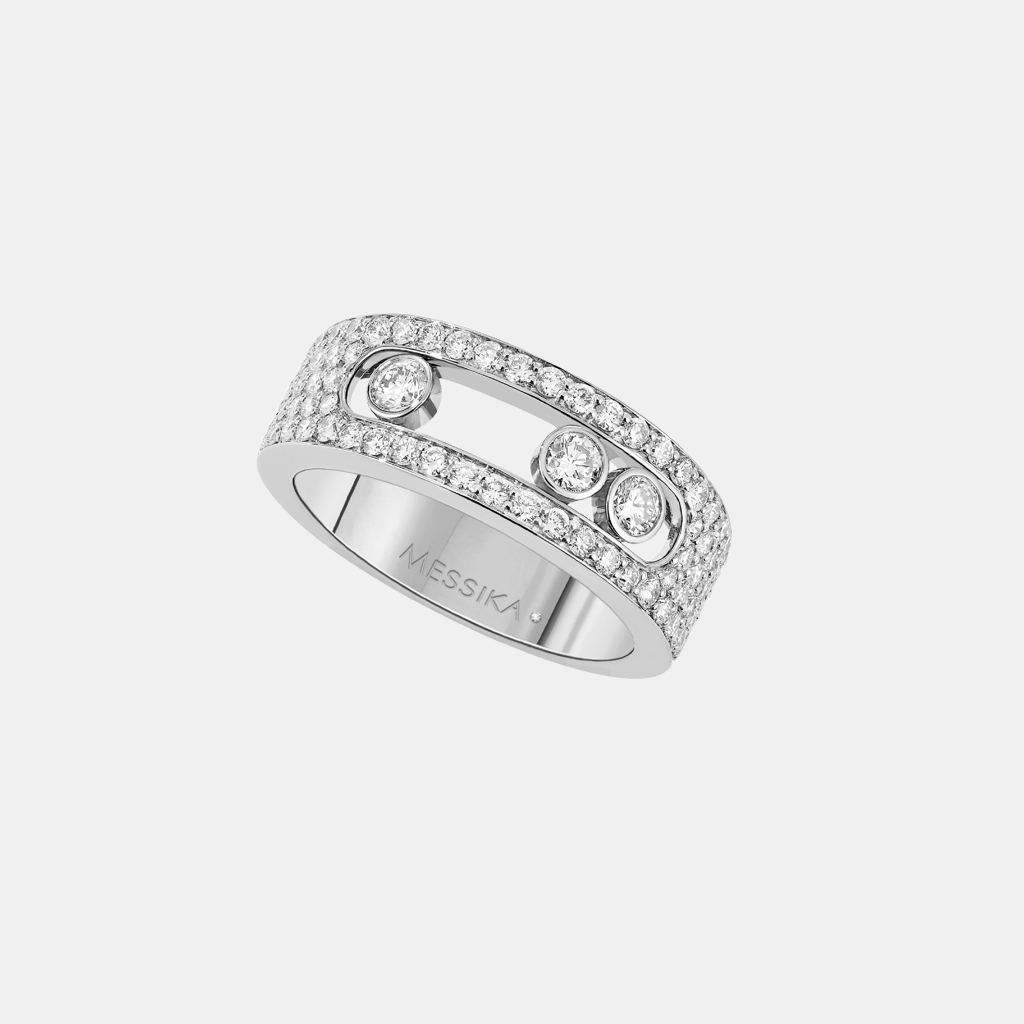 Bague Move Joaillerie Pavé SM Or blanc Diamant 1ct