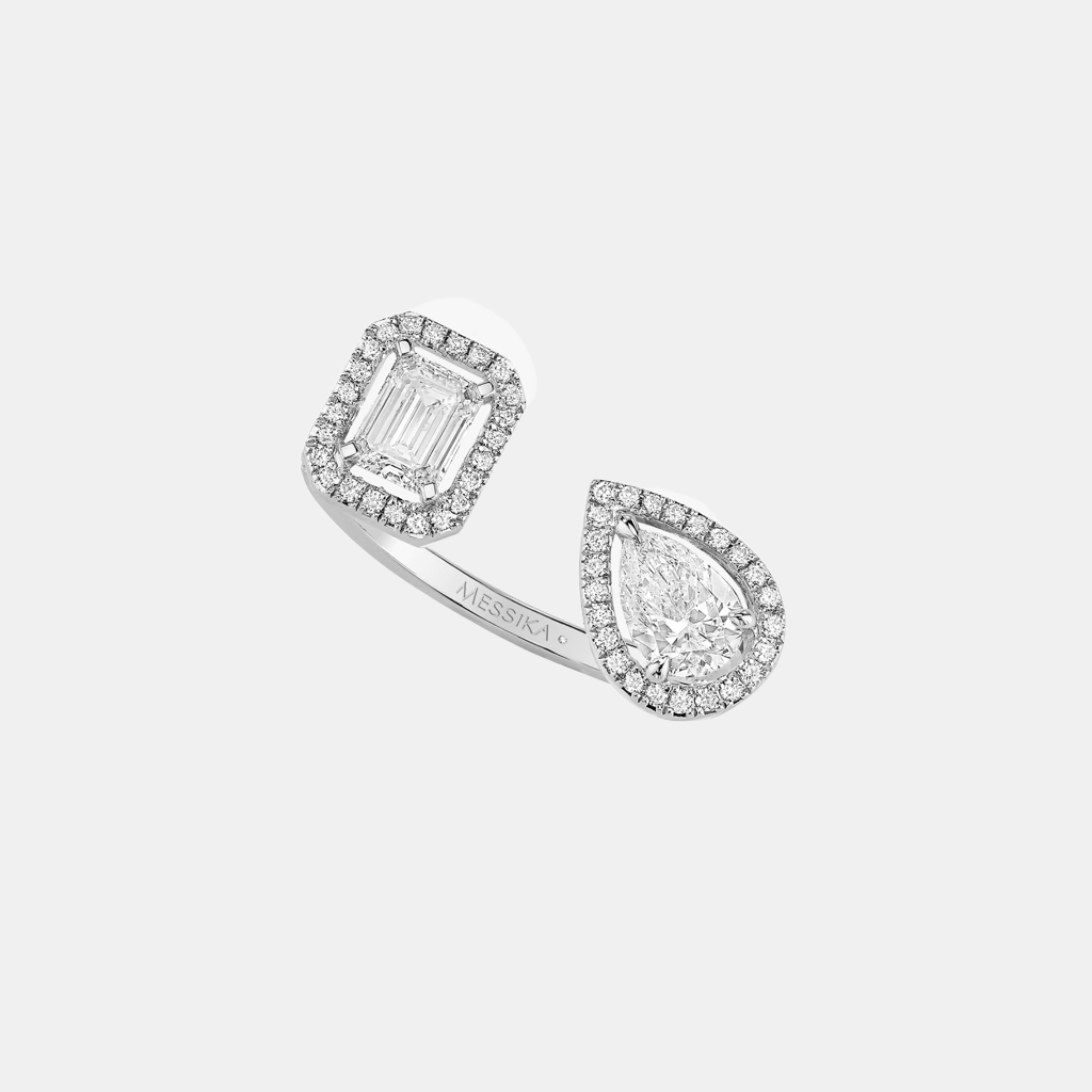 Bague My Twin Toi & Moi Or blanc Diamant 2x0.25ct