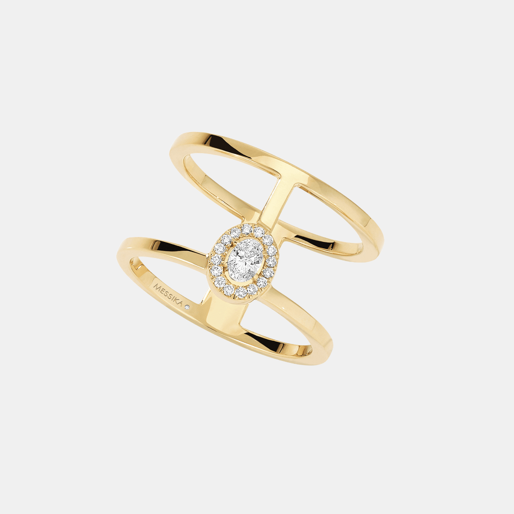 Bague Glam'Azone 2 Rangs Or jaune Diamant
