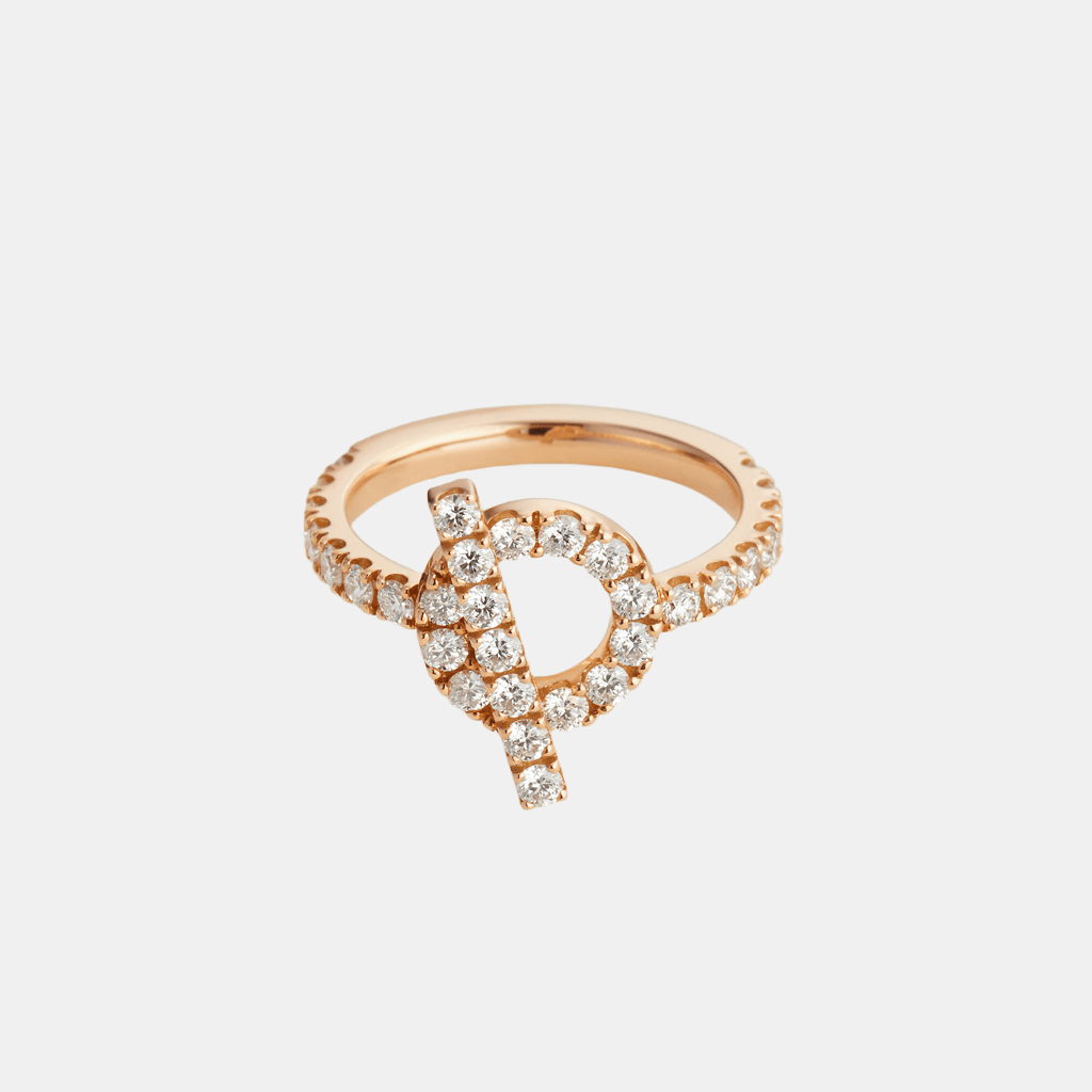 Bague Finesse Or rose Diamant 0.83 ct