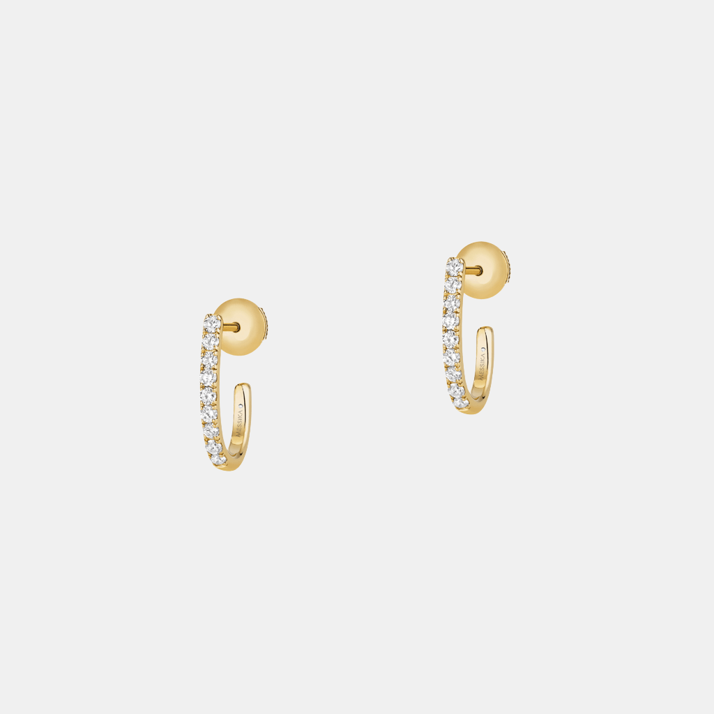 Boucles d'oreilles Gatsby XS Or jaune Diamant 0.17ct