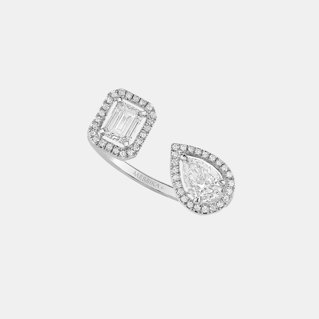 Bague My Twin Toi & Moi Or blanc Diamant 2x0.4ct