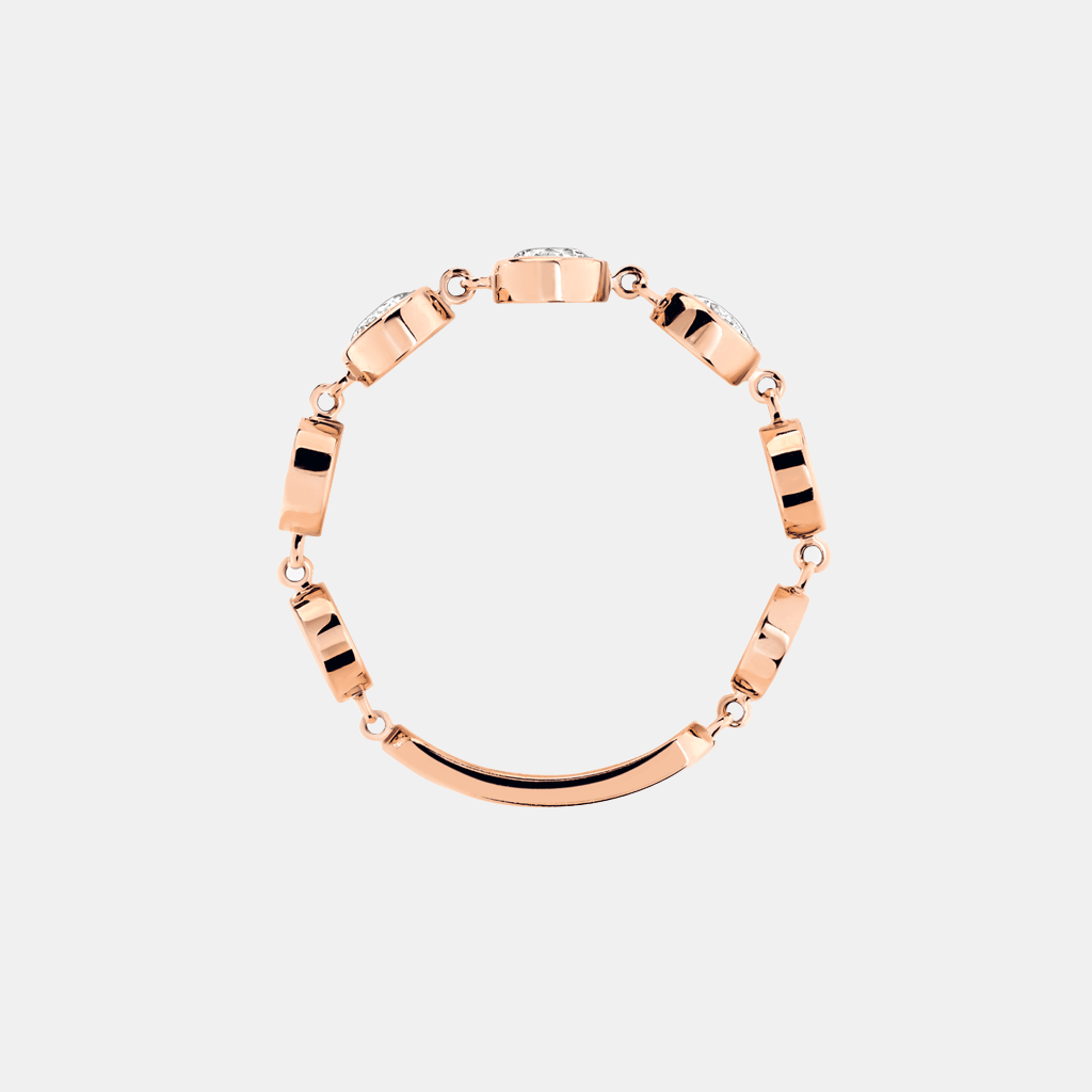 Bague D-Vibes MM Or rose Diamant 0.43ct
