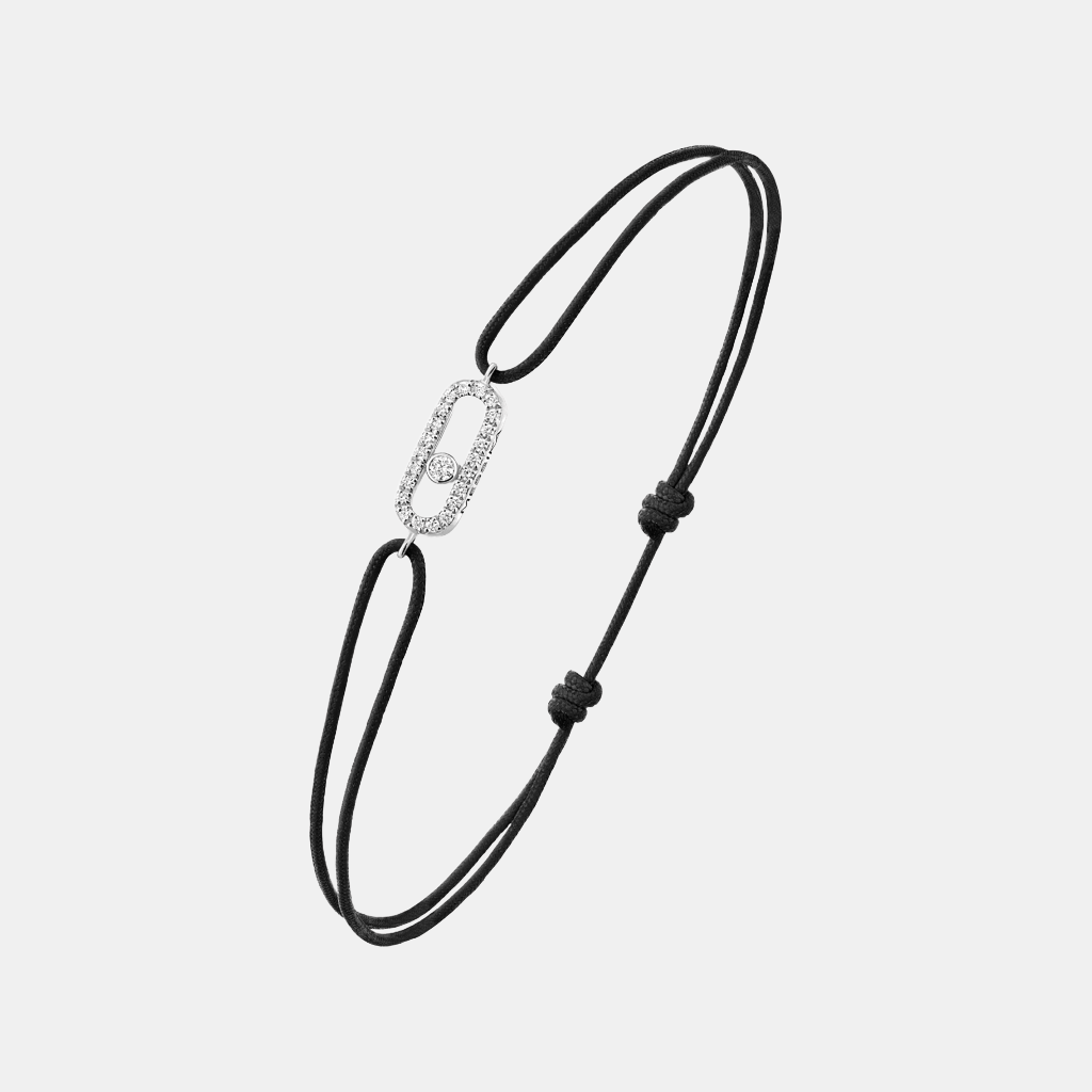 Bracelet Move Uno Black Or blanc Diamant 0.06ct