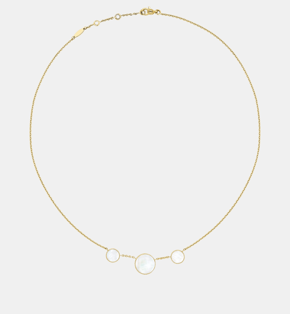 Collier Rose des Vents Or jaune Perle 