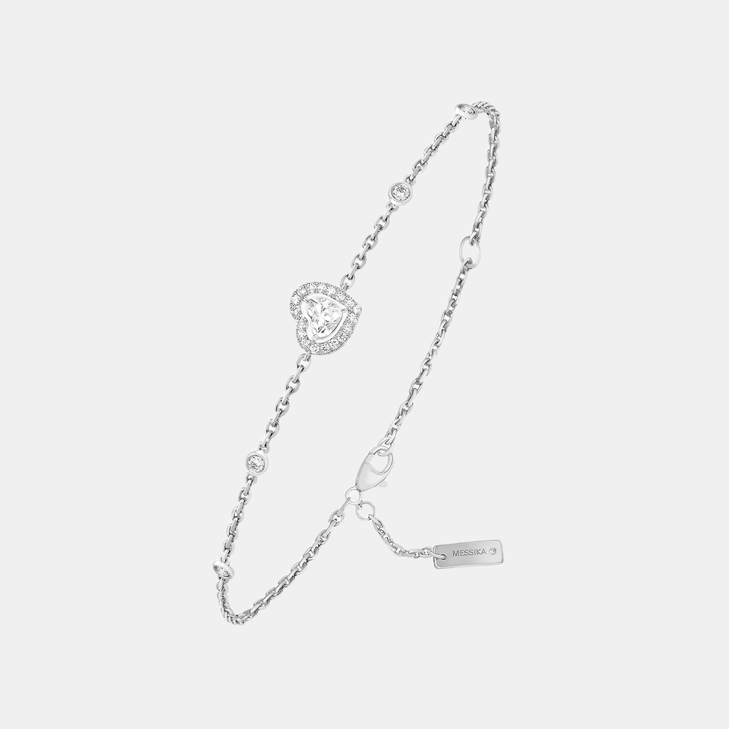 Bracelet Joy Coeur Or blanc Diamant 0.15ct