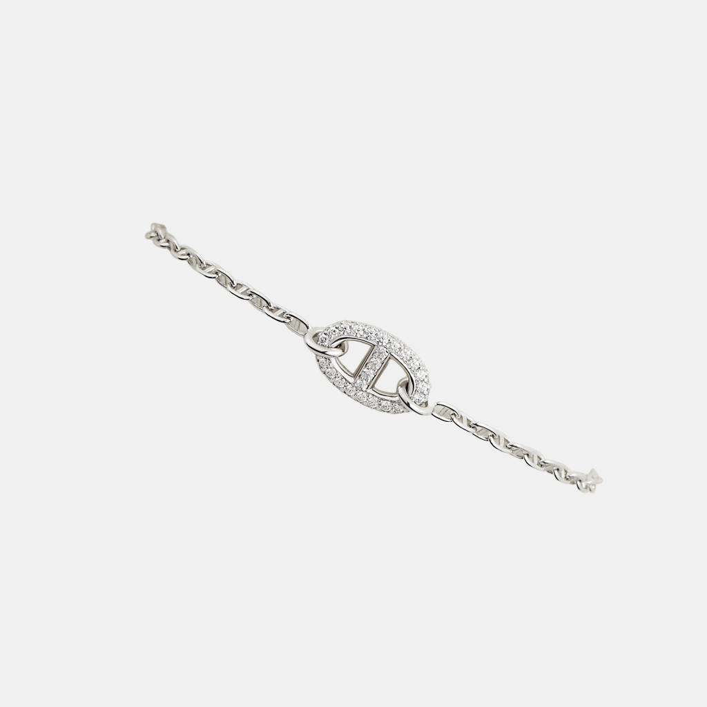 Bracelet Farandole Or blanc Diamant 0.45 ct