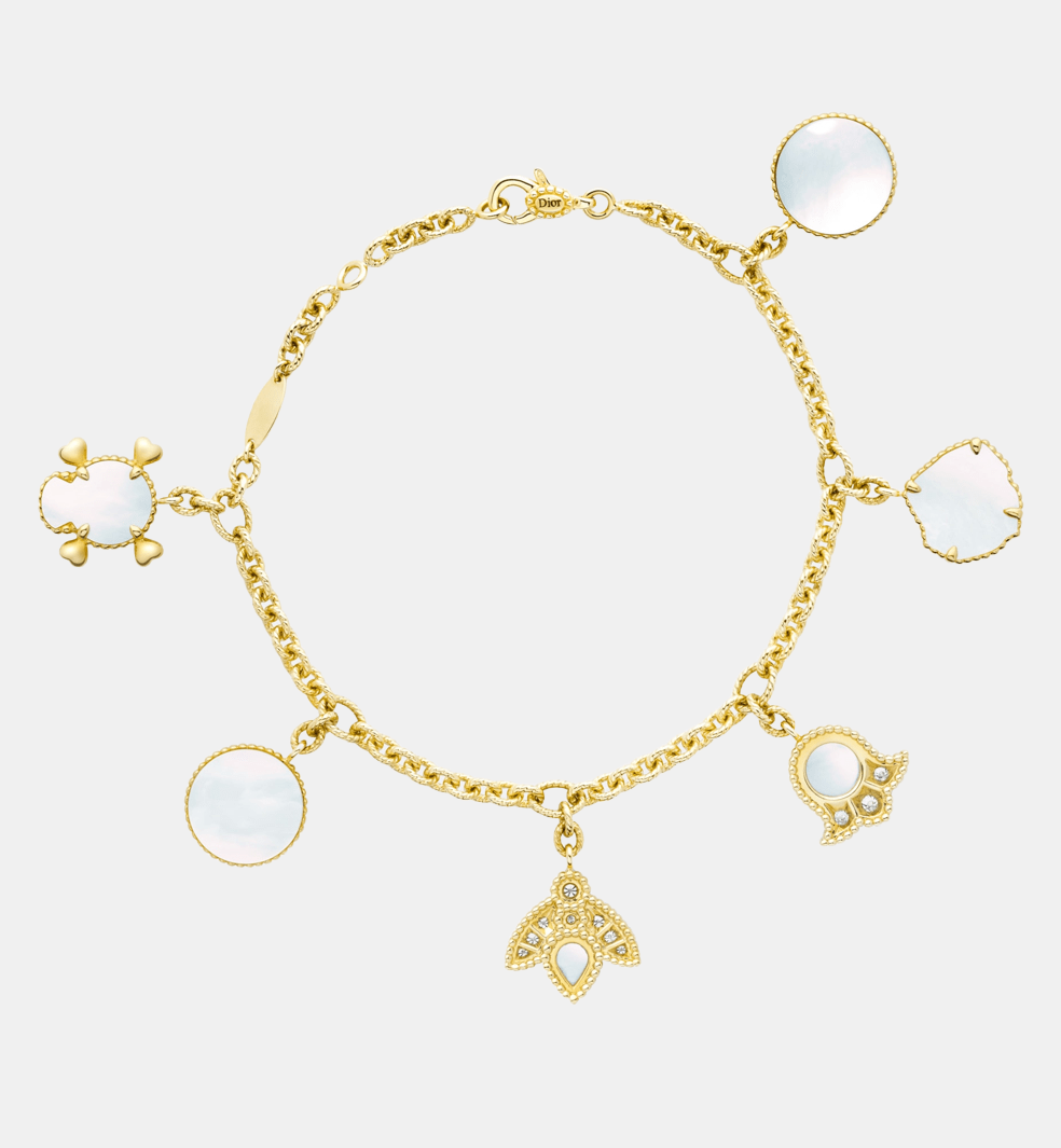 Bracelet Rose des Vents Or jaune Diamant 0.35 ct