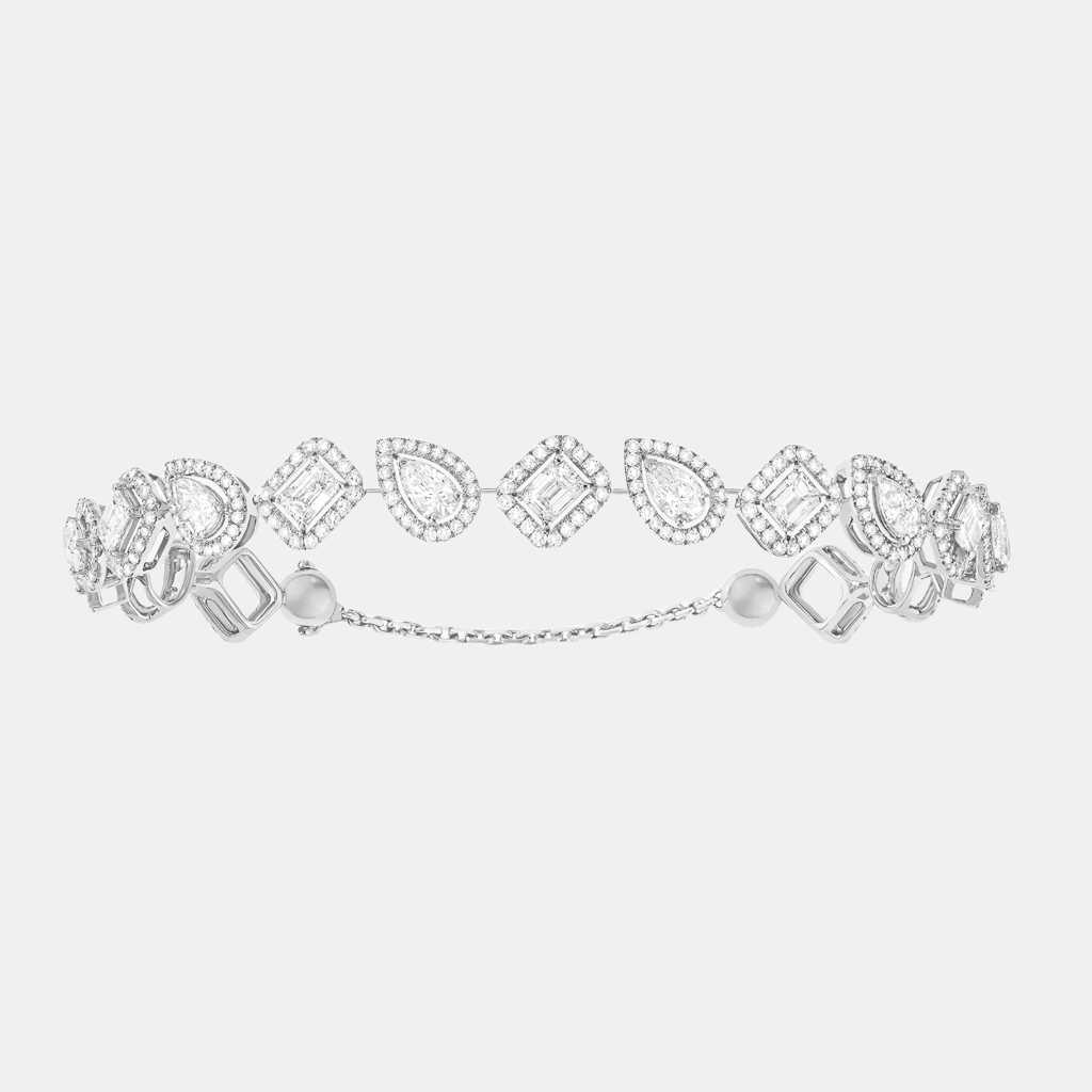 Bracelet My Twin Rivière Or blanc Diamant 0.15ct