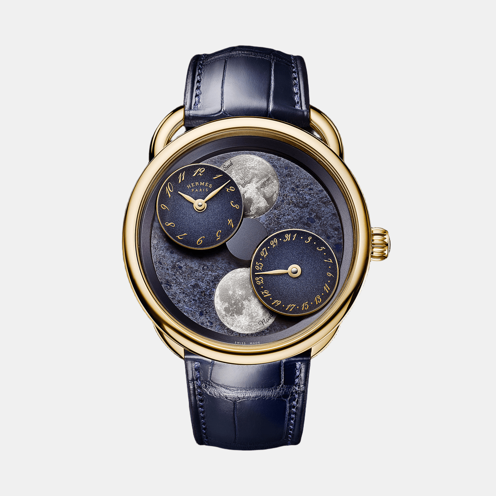 Montre Arceau L'heure de la lune, 43 mm Mécanique Or jaune  