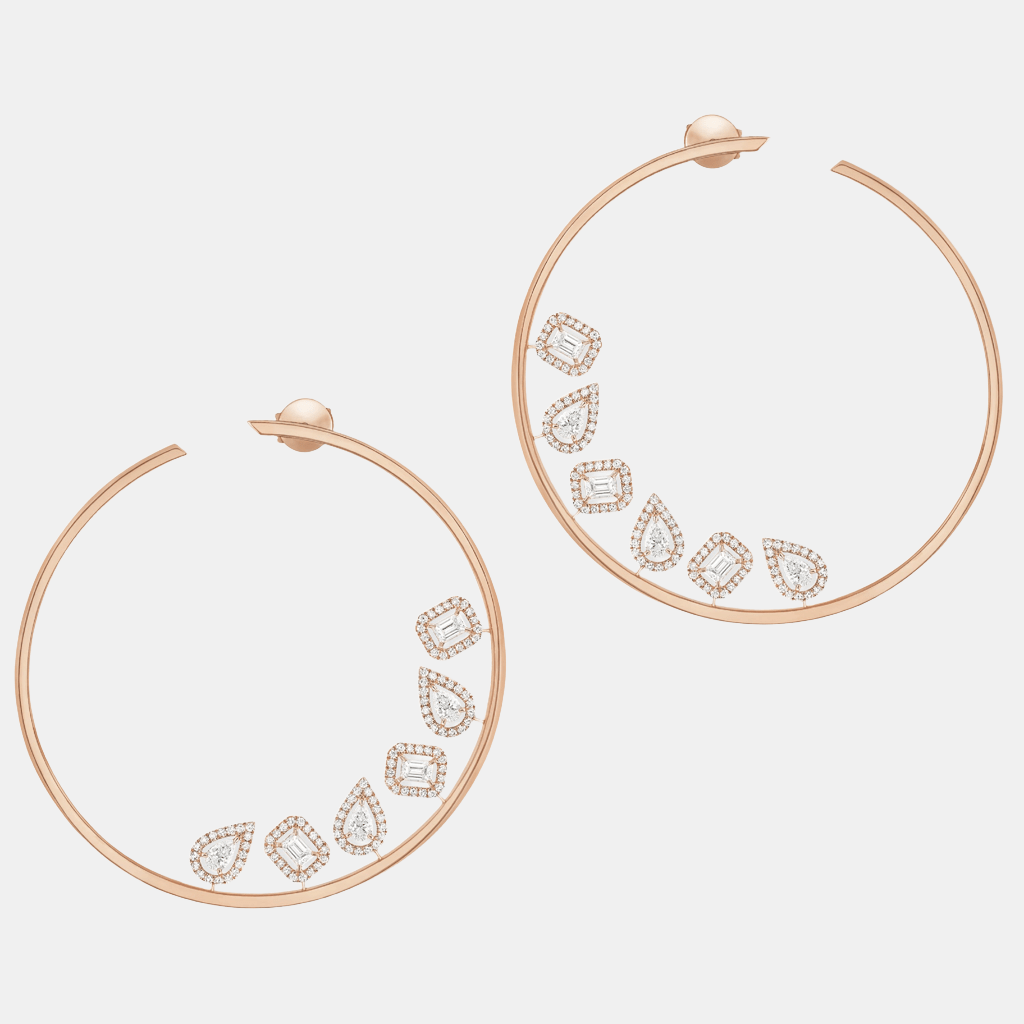 Boucles d'oreilles My Twin Or rose Diamant 1.93ct