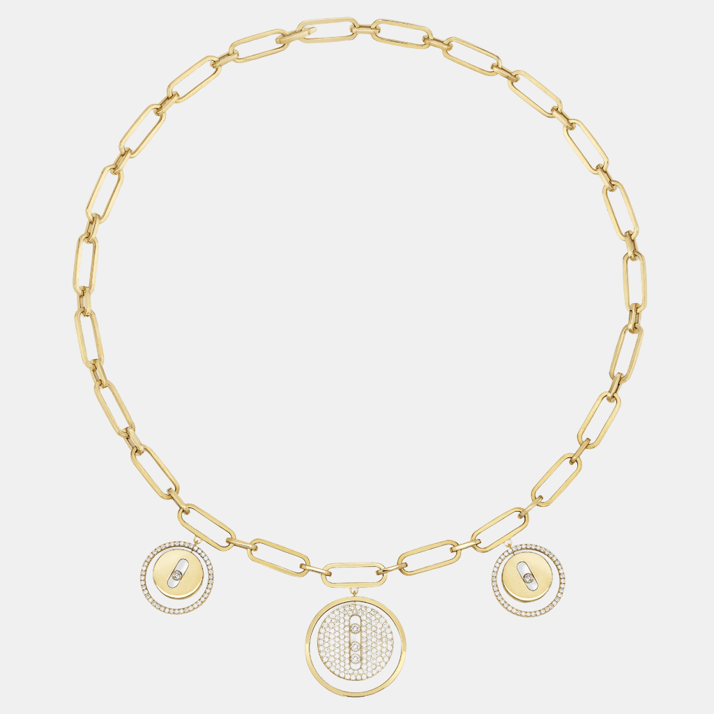 Collier Lucky Move Charms Or jaune Diamant 1.05ct