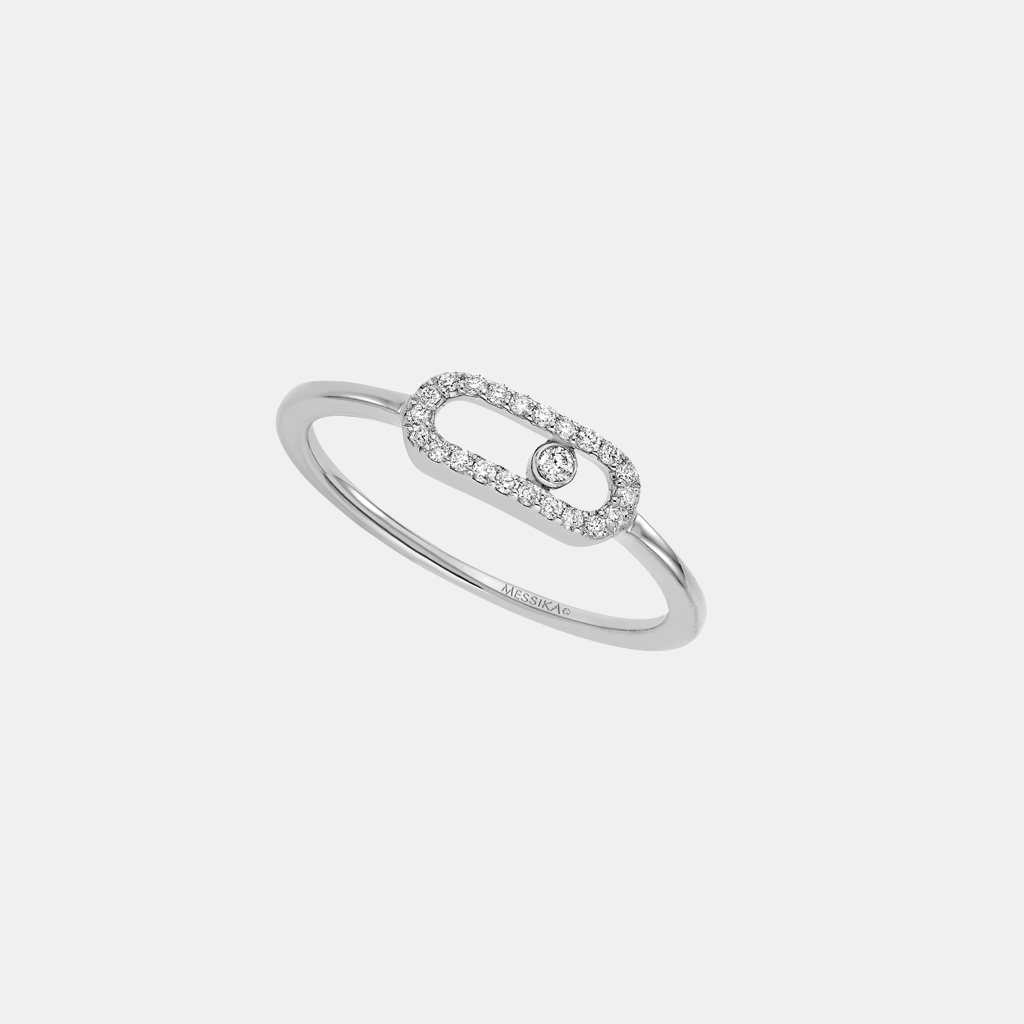 Bague Move Uno Or blanc Diamant 0.09ct