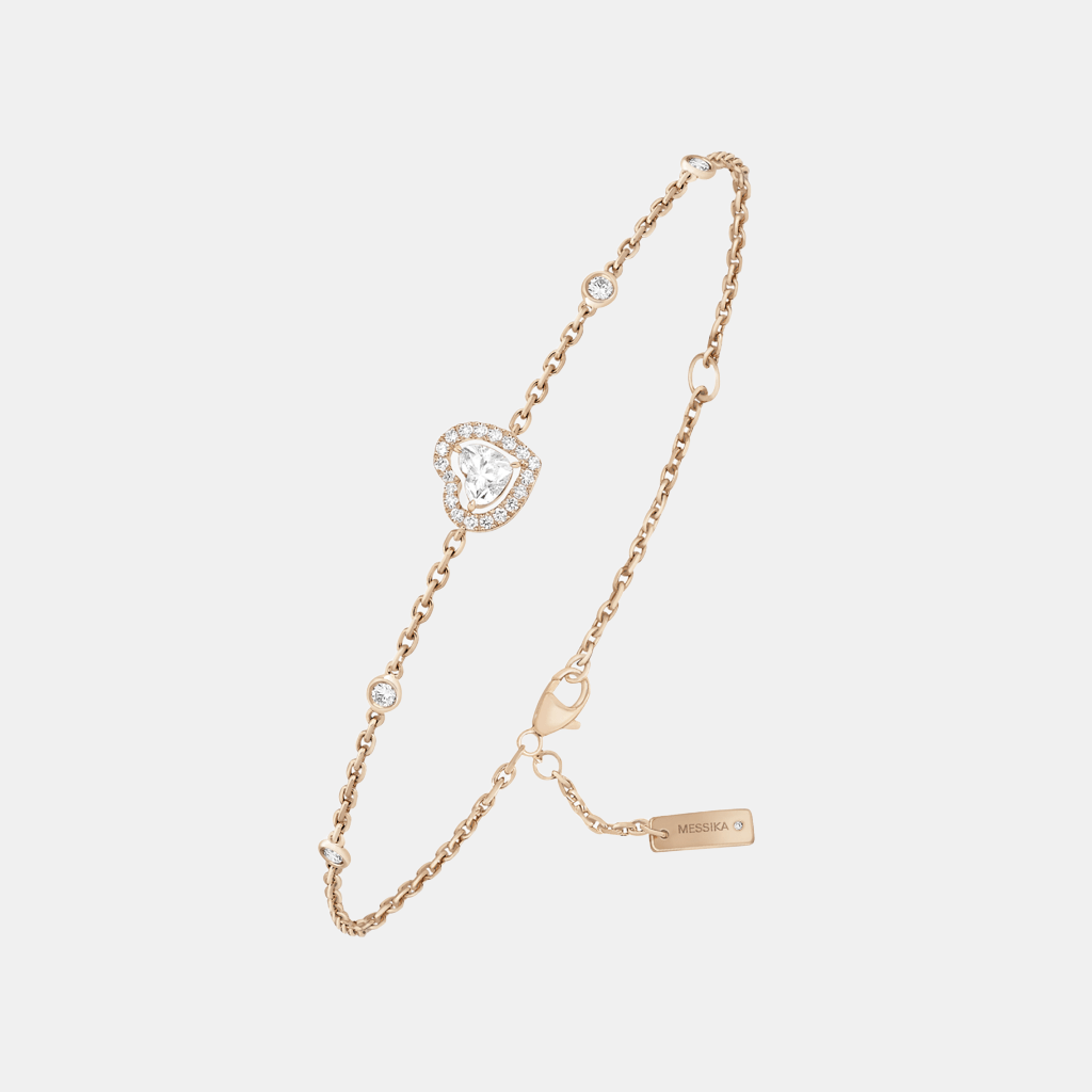 Bracelet Joy Coeur Or rose Diamant 0.15ct