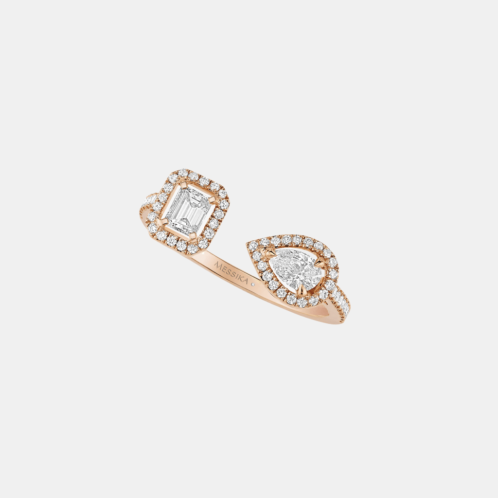 Bague My Twin Toi & Moi Or rose Diamant 2x0.15ct