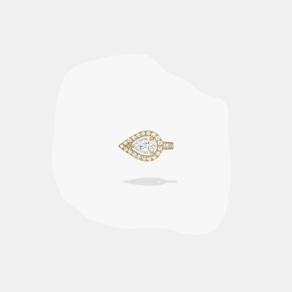 Boucles d'oreilles My Twin PS Or jaune Diamant 0.15ct