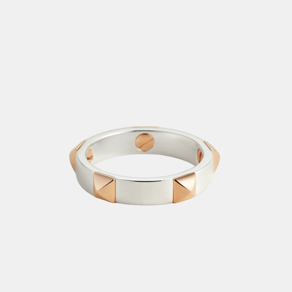 Bague Clou d'H Argent et Or rose