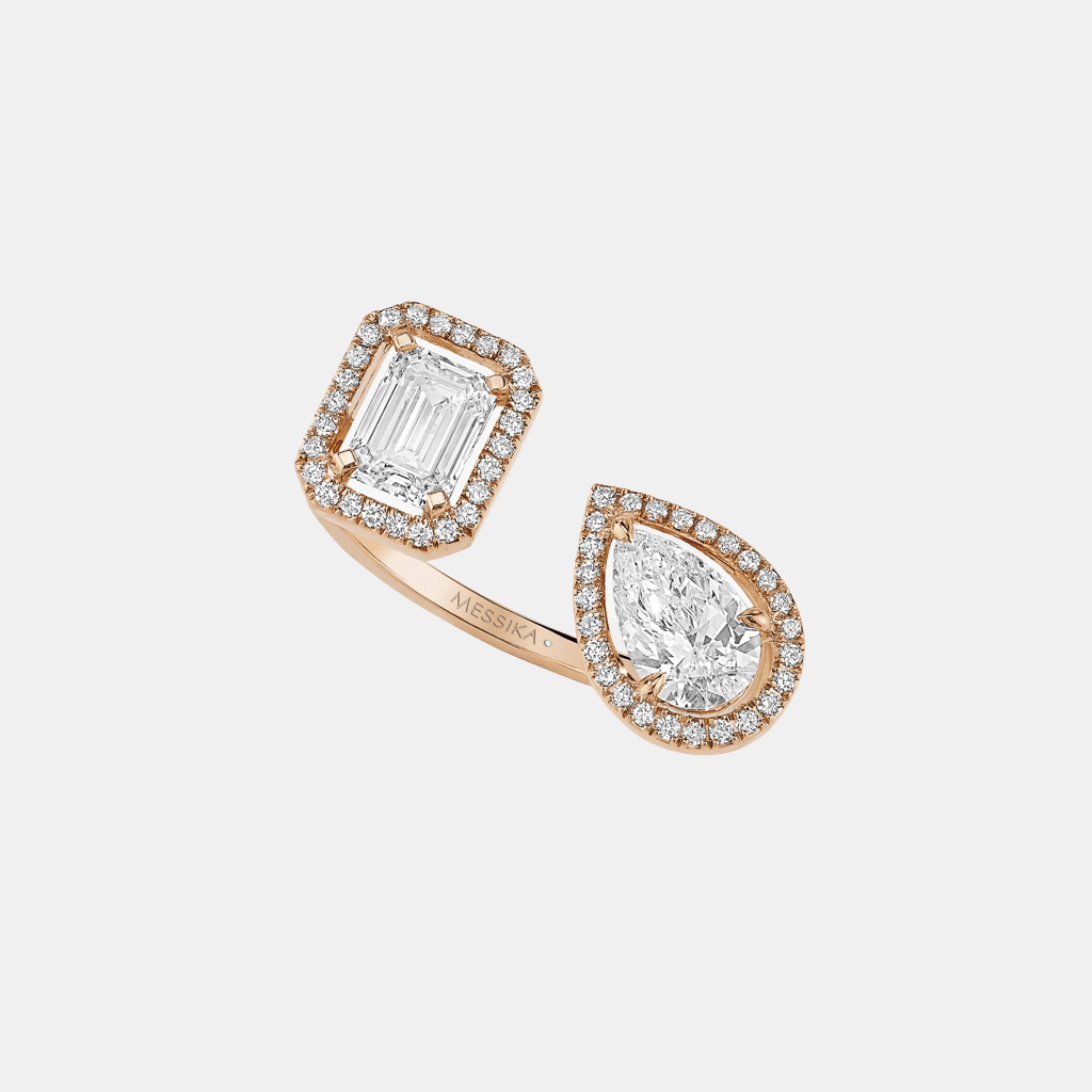 Bague My Twin Toi & Moi Or rose Diamant 2x0.6ct