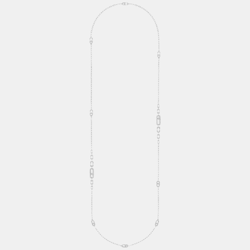 Collier Move Uno Or blanc Diamant 1.22ct