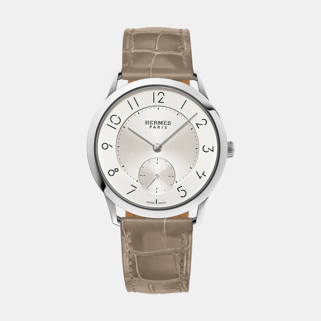 Montre Slim d'Hermès 39,5 mm Mécanique Acier  