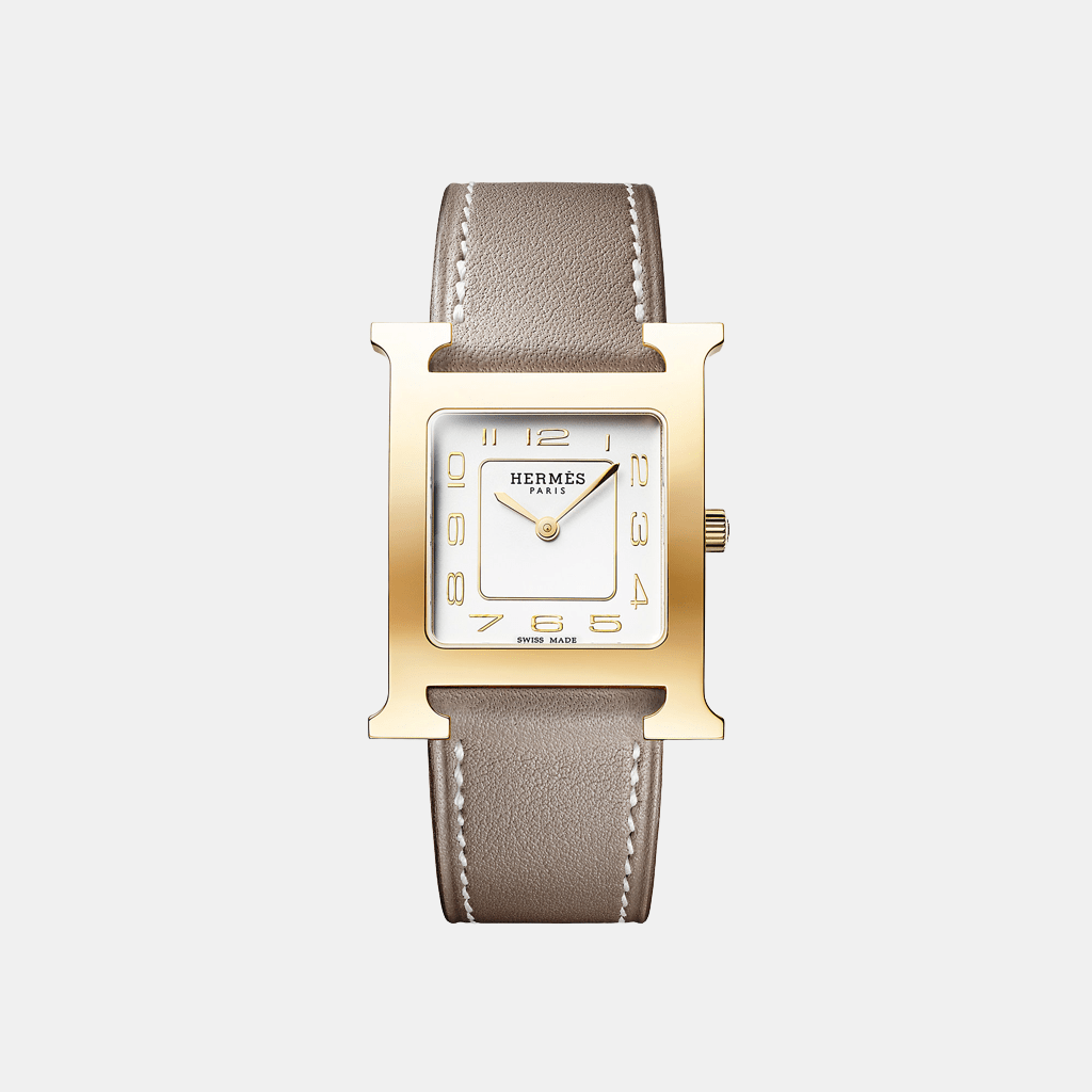 Montre Heure H Moyen modèle, 30 mm Quartz Acier  