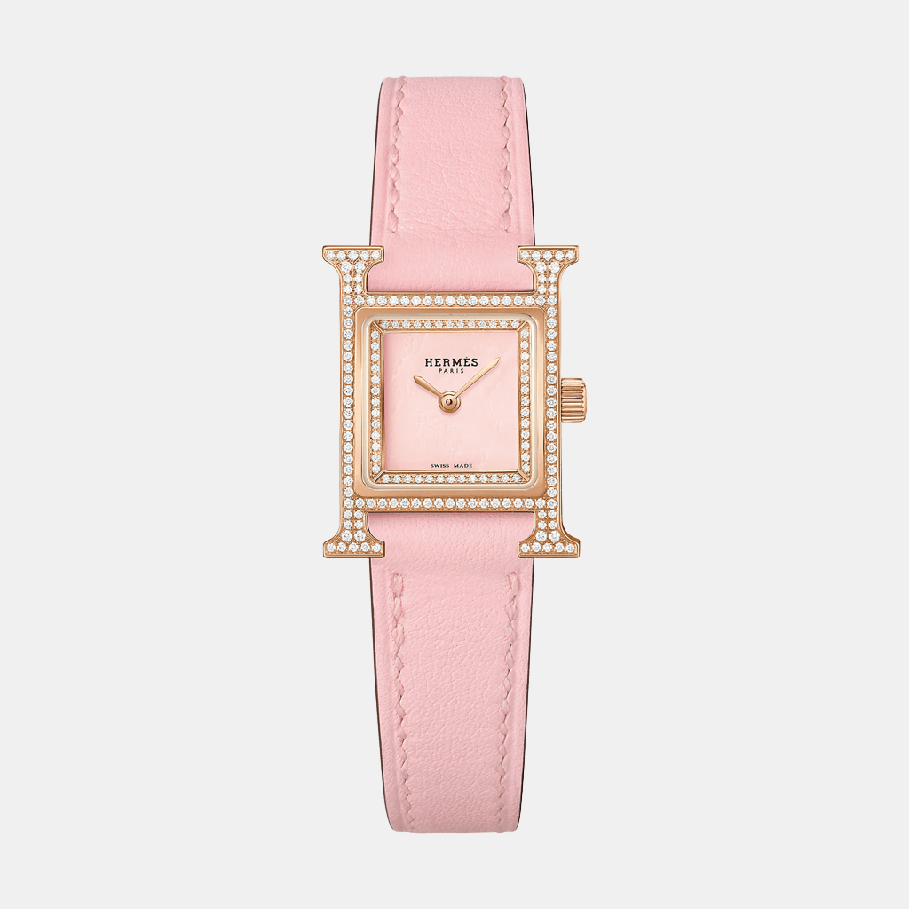 Montre Heure H Mini modèle, 21 mm Quartz Or rose  