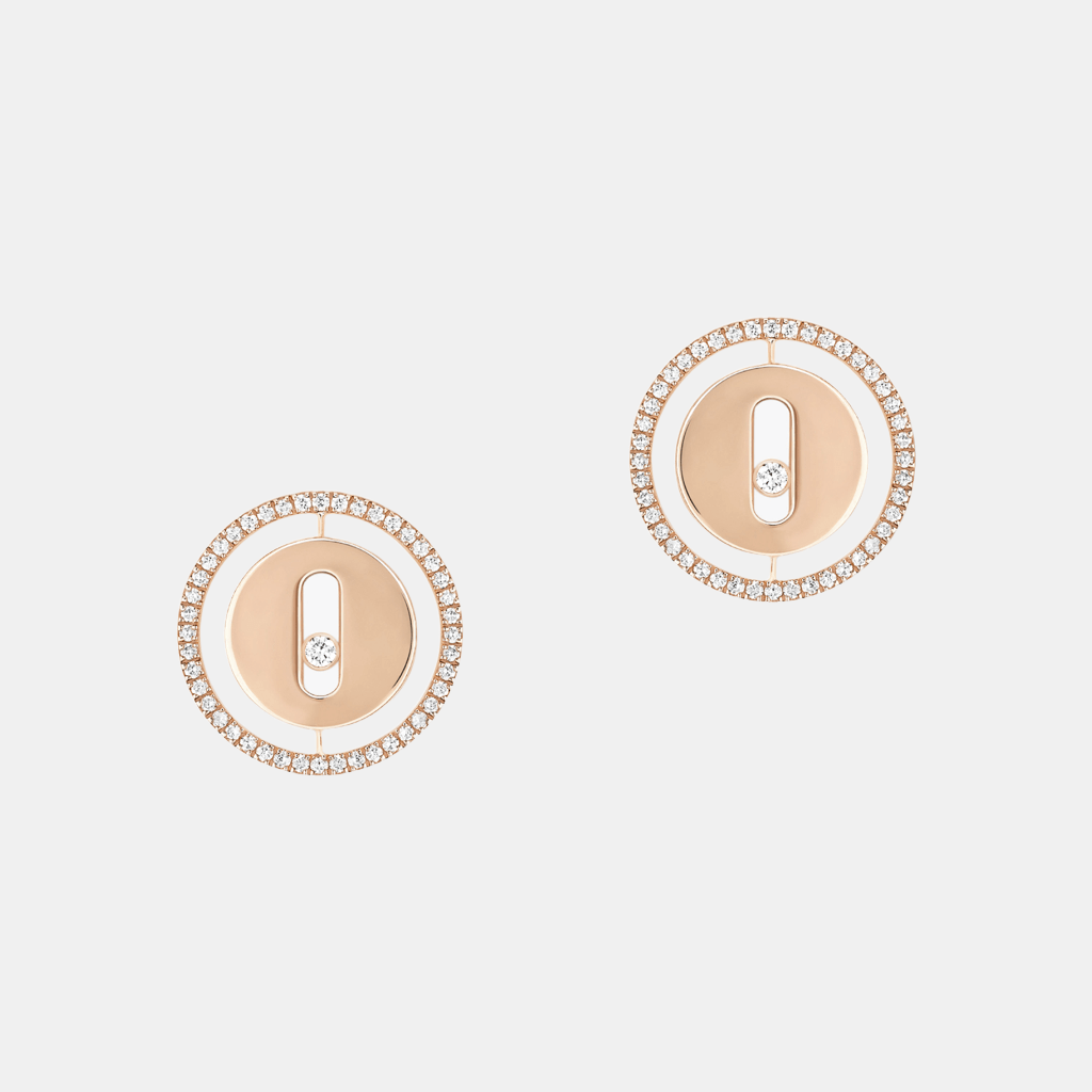 Boucles d'oreilles Lucky Move Or rose Diamant 0.3ct