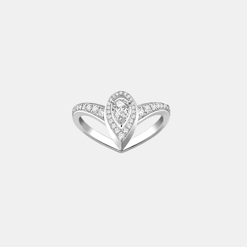 Bague Fiery Or blanc Diamant 0.1ct