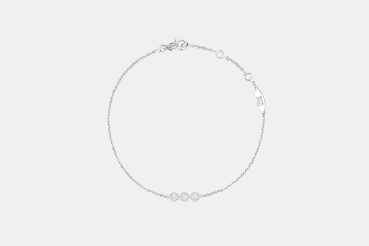 Bracelet Mimirose Or blanc Diamant 0.13 ct