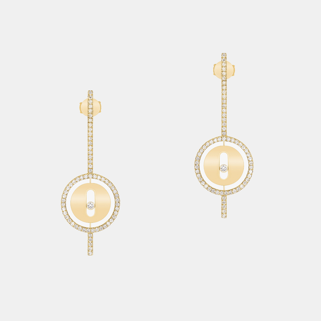Boucles d'oreilles Lucky Move Arrow Or jaune Diamant 0.6ct