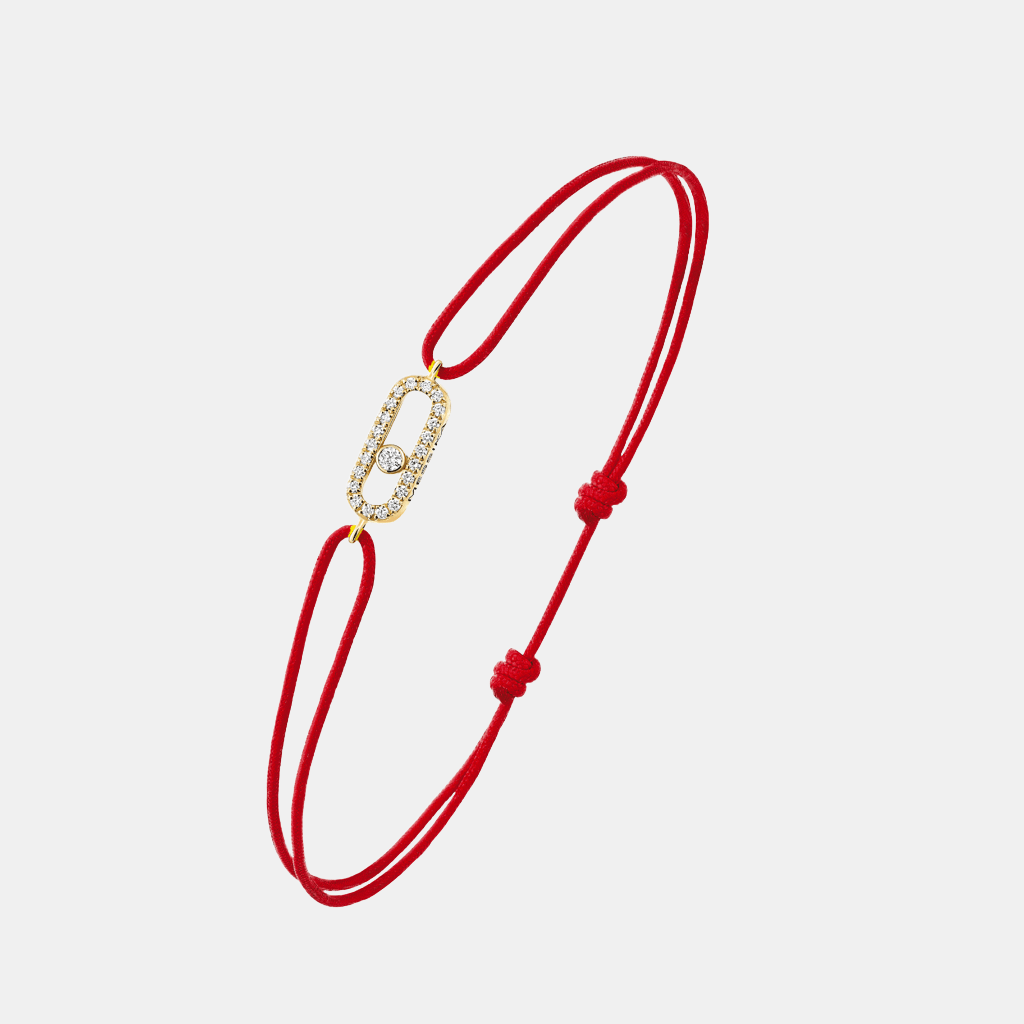 Bracelet Move Uno Red Or jaune Diamant 0.06ct