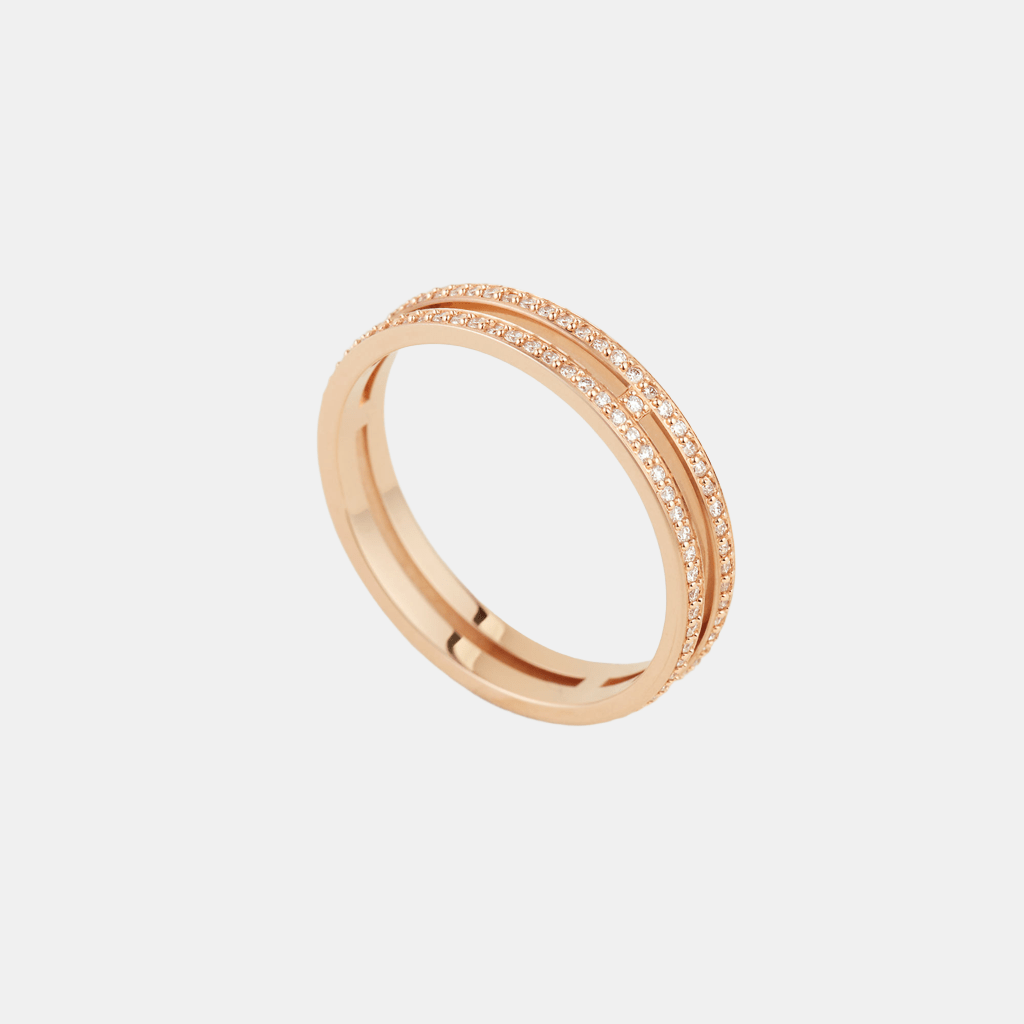 Bague Ariane Petit modèle Or rose Diamant 0.29 ct