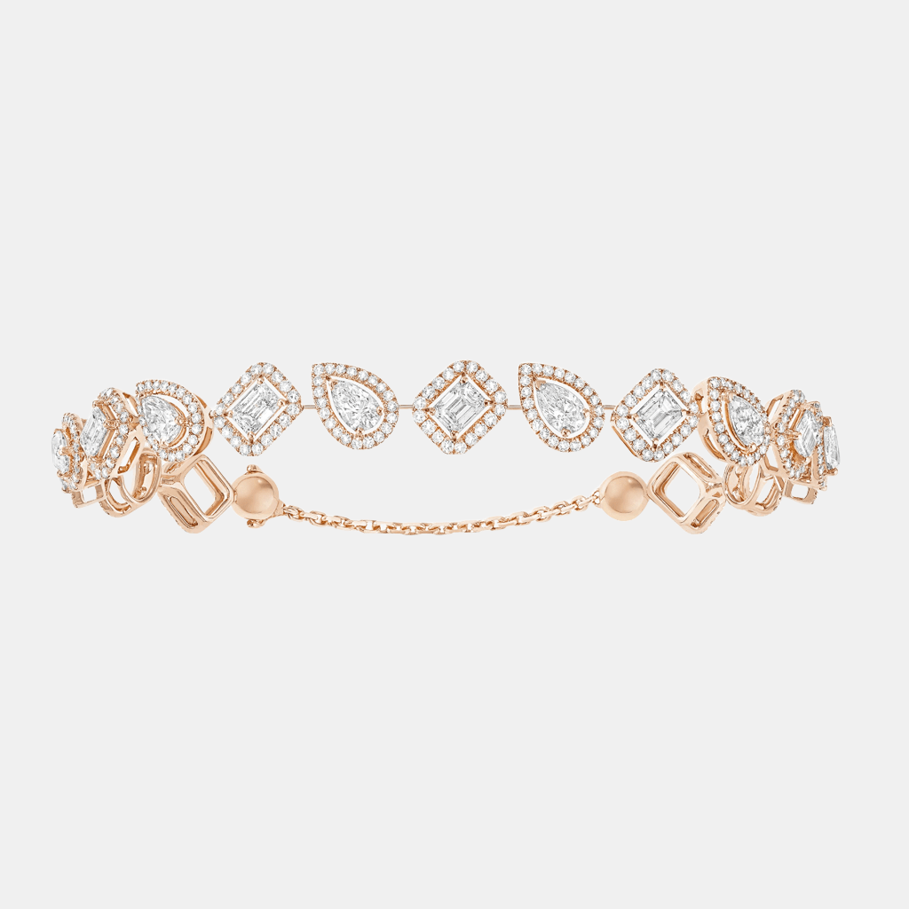 Bracelet My Twin Rivière Or rose Diamant 0.15ct