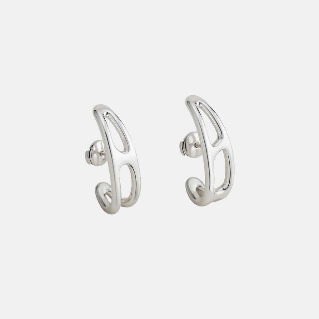 Boucles d'oreilles Chaîne d'Ancre Or blanc Diamant 0.92 ct