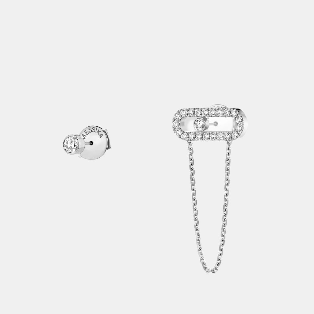 Boucles d'oreilles Move Uno Or blanc Diamant 0.3ct