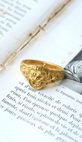 Otwierany uchwyt na apaszkę Bacchus et Bacchantes z żółtego złota 18 kt 58 Facettes