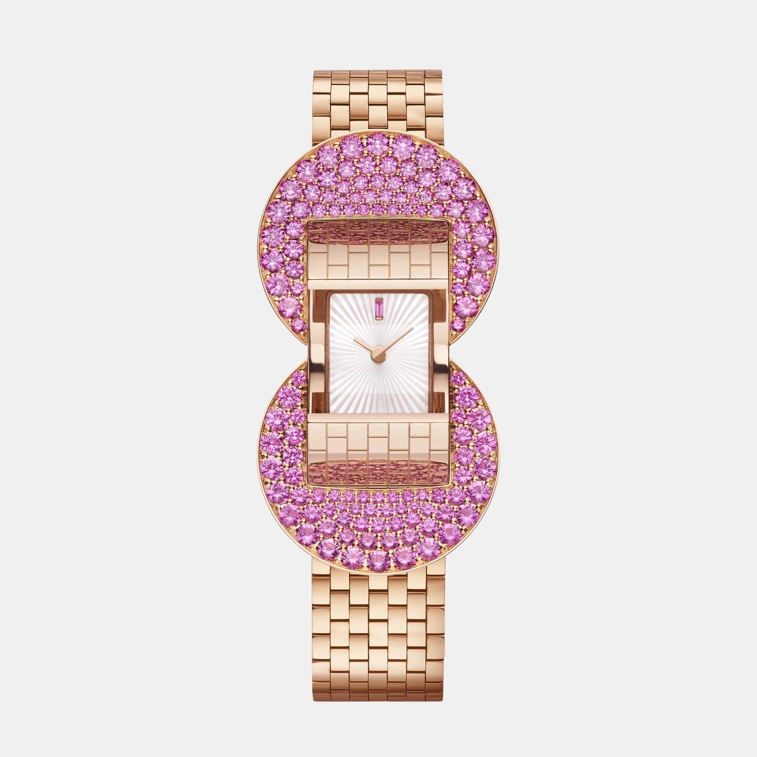Montre Ludo Or rose Saphir 5.68ct