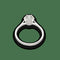 Bague 57 Solitaire Diamant – Or Gris 18k – Diamant 1,13 ct I-VS1 – Certificat HRD – Taille 57/58 58 Facettes FB11187