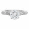 Bague 58 Solitaire - Bague en or gris et diamant taille brillant 58 Facettes 61E00490