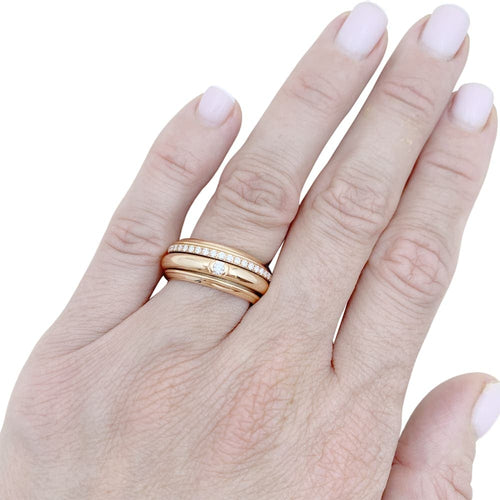 Bague 51 Piaget Possession - Bague en or rose sertie de diamants 58 Facettes 34953