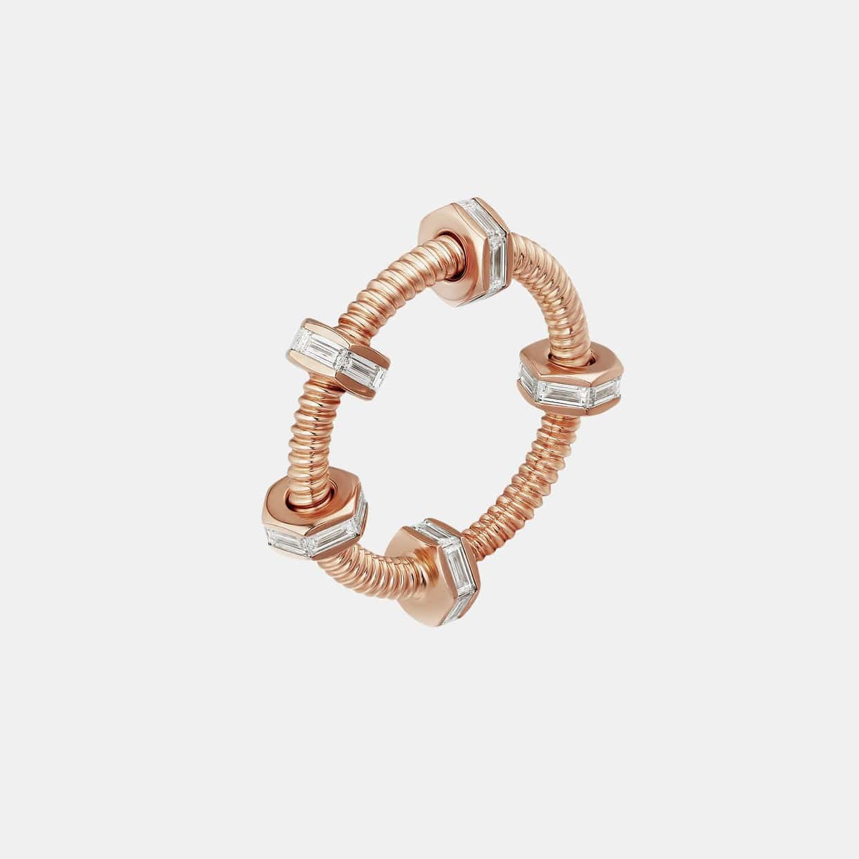 Bague Écrou de Cartier Or rose Diamant